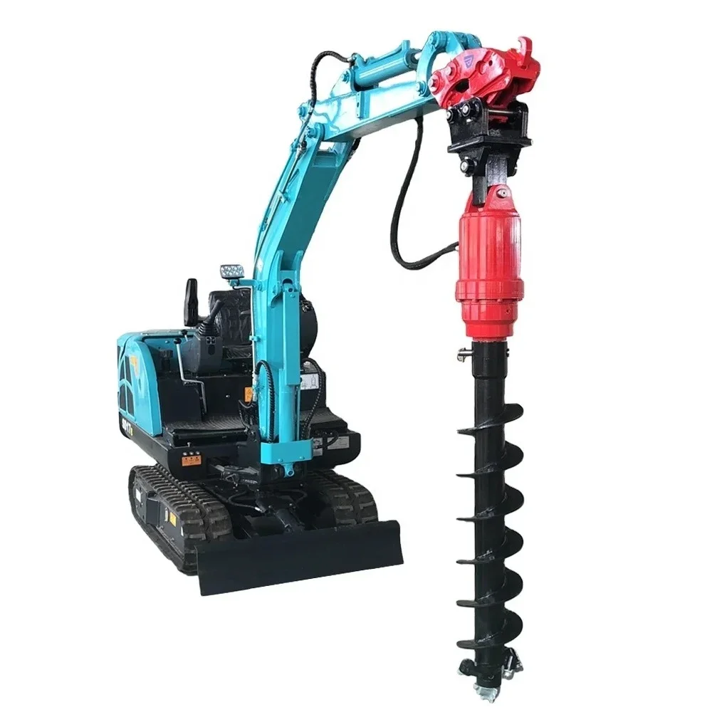 Soil Auger Drill Earth Auger Drilling Machine for Excavator Skid Steer Tractor
