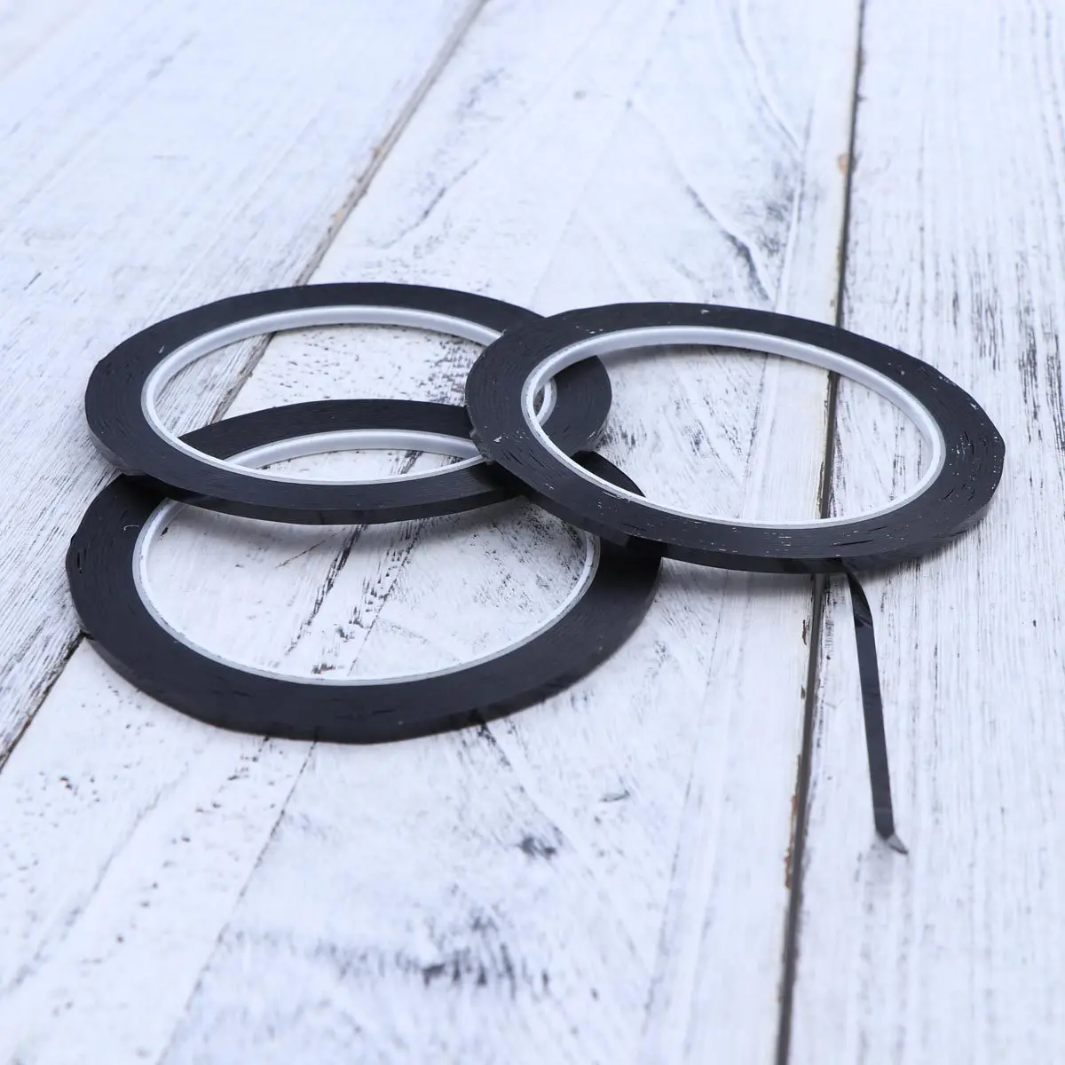 

6Pcs Black 3Mm Width Gridding Tape 66 Feet Long Reusable Line Guide Tape for Charts Crafts Journals