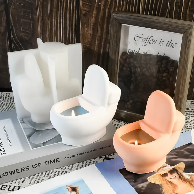 

Creative Toilet Scented Candle Silicone Mould