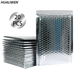 20pcs/lot Rose Gold/Silver/Purple/Blue Packaging Shipping Bubble Mailer Plastic Padded Envelopes Gift Bag Mailing Envelope Bag
