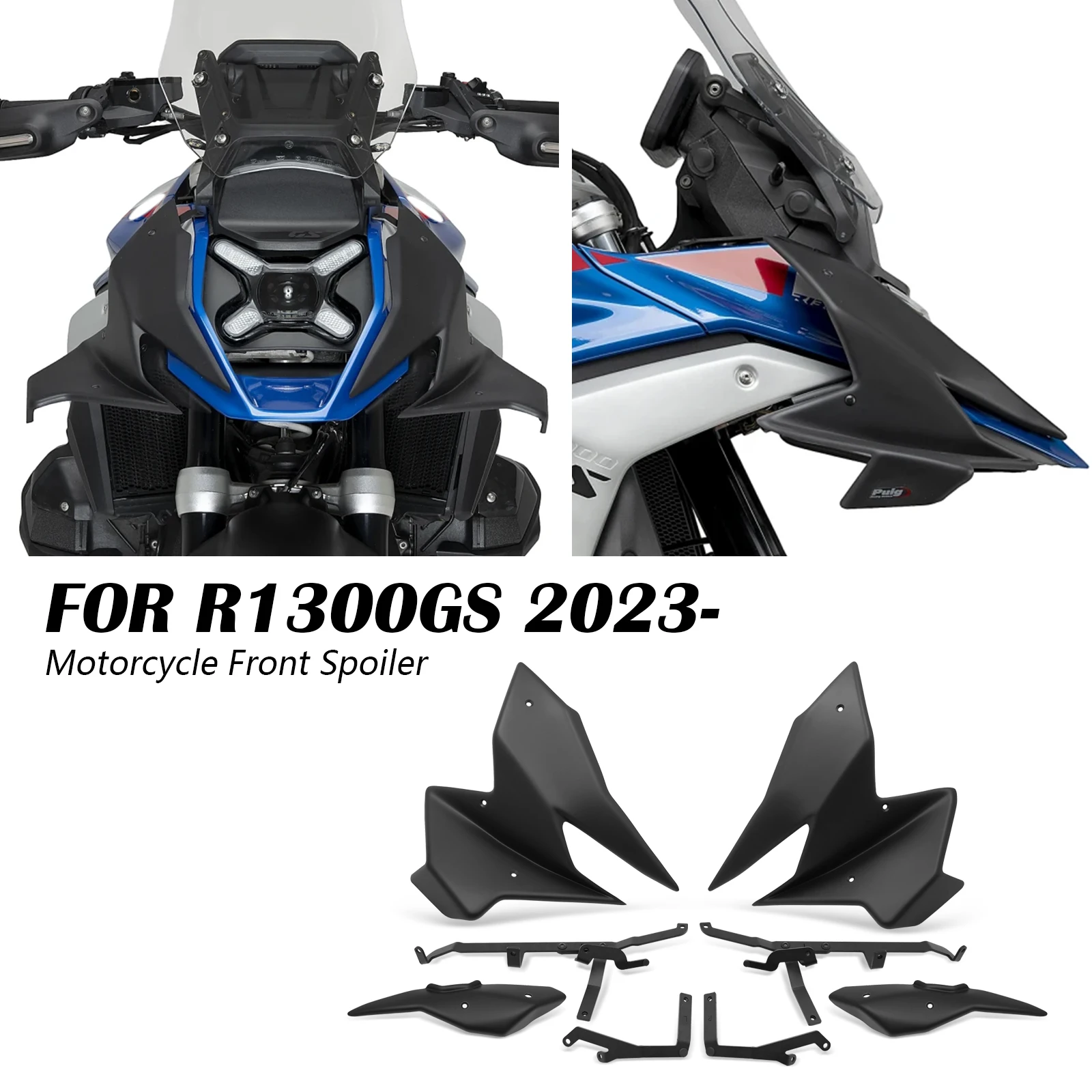Ailerons avant, déflecteurs aérodynamiques, spoiler latéral pour BMW R1300GS 2023 2024 2025 2026