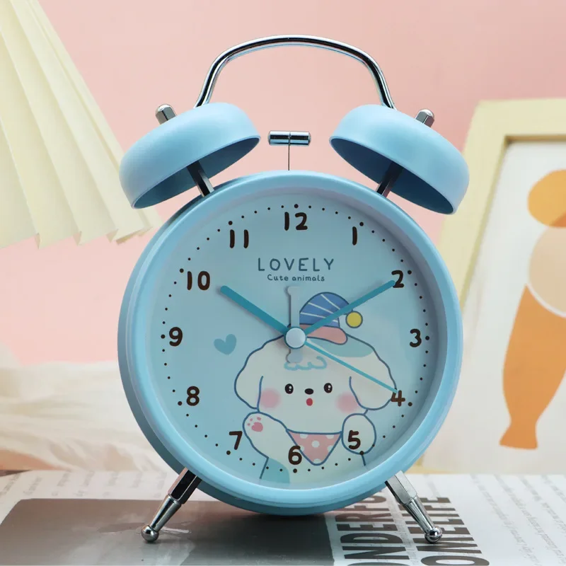 Cartoon Bell Small Alarm Clock for Students, Special for Children, Boys and Girls, Powerful Awakening Tool