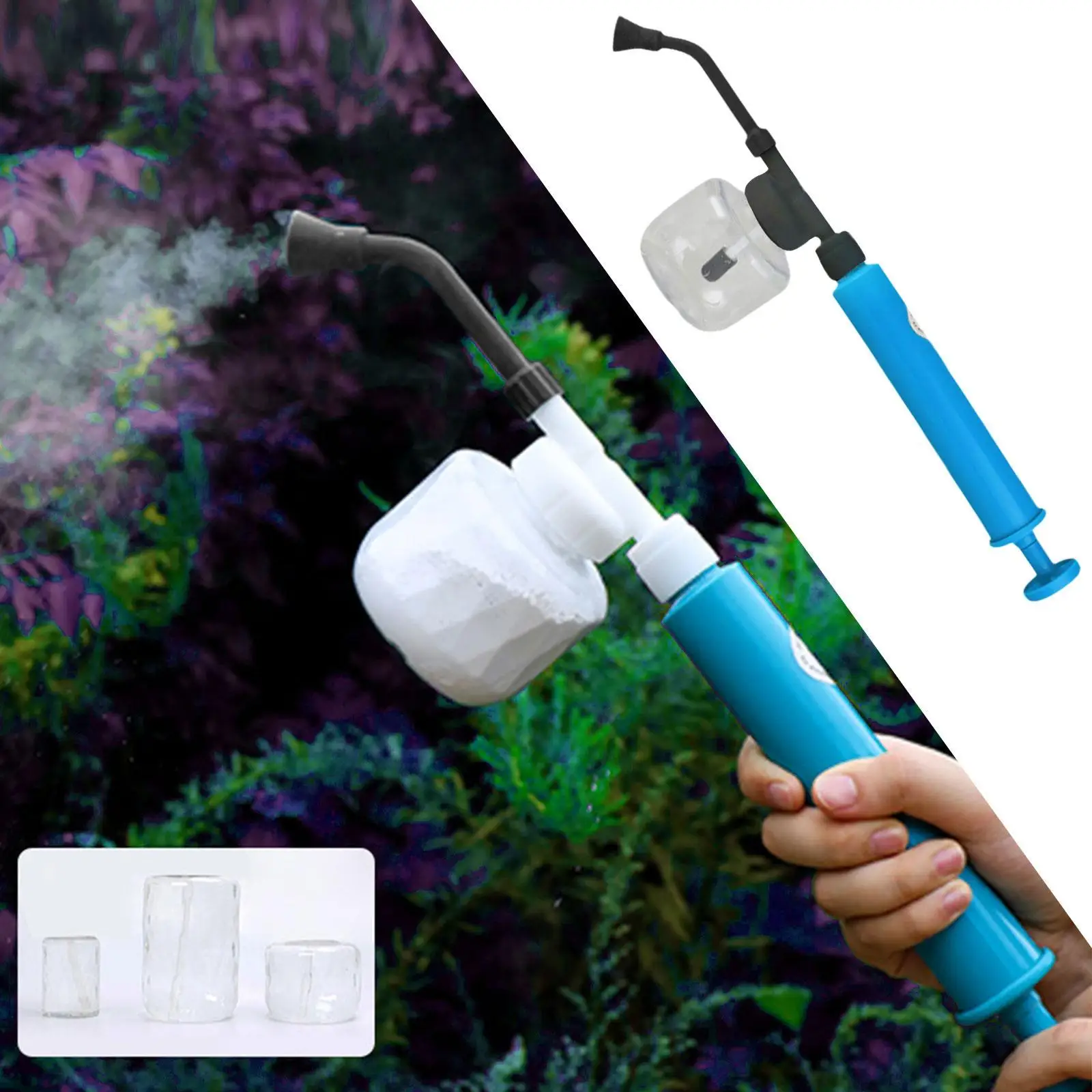 Garden Powder Applicator Dispenser Gardening Tool Easy to Use Pollen Spraying Machine for Kiwis Melon Peach Vegetables Outdoor