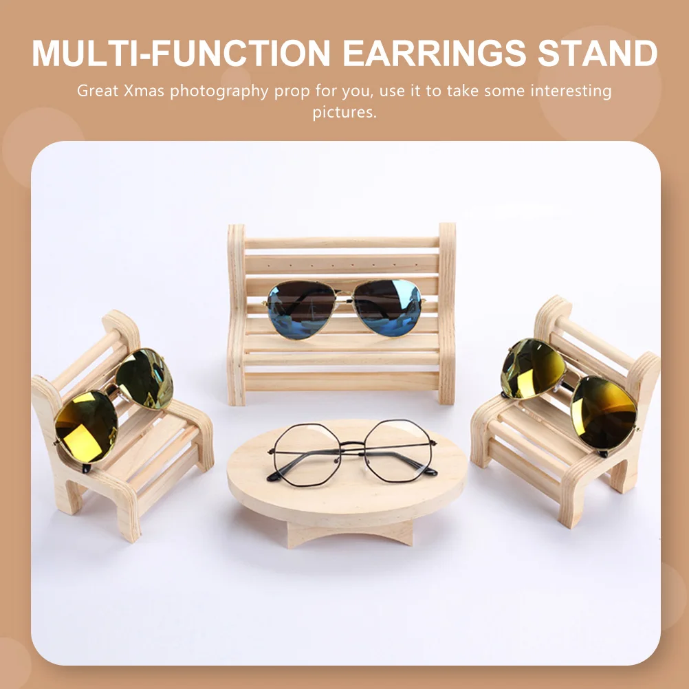 

Держатель для ювелирных изделий, дизайн табурета, деревянный браслет, подставка для ожерелья, серег, колец, декоративная стойка для хранения ювелирных изделий