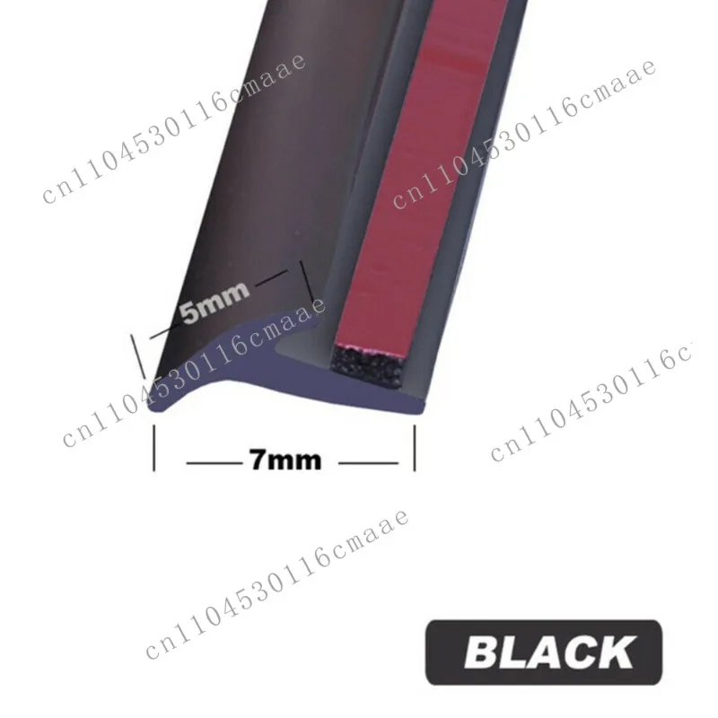 2M T-shaped Door Rubber Sealing Strip, Suitable for Sealing The Lip Side of Car Edge Decoration