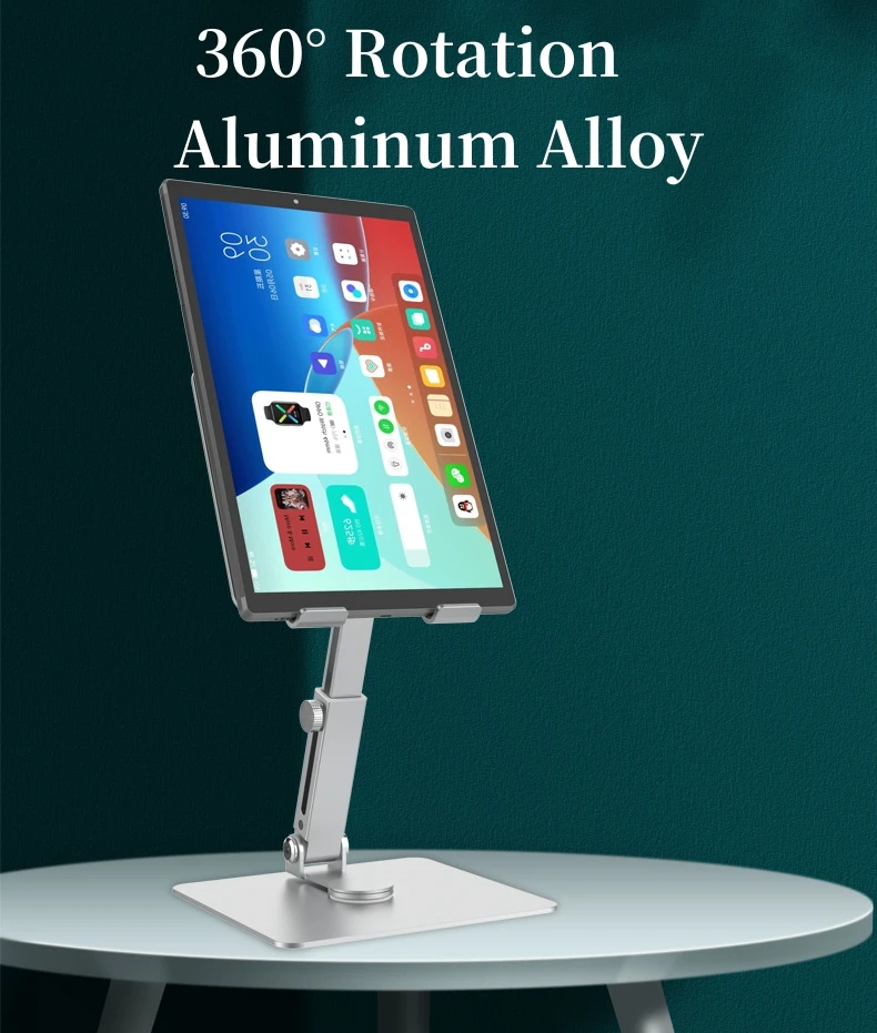 Tablet Stand Holder 360°Rotating Foldable Adjustable On Table Desk Aluminum Alloy Arm Mount Support Tablet Bracket iPad MT13