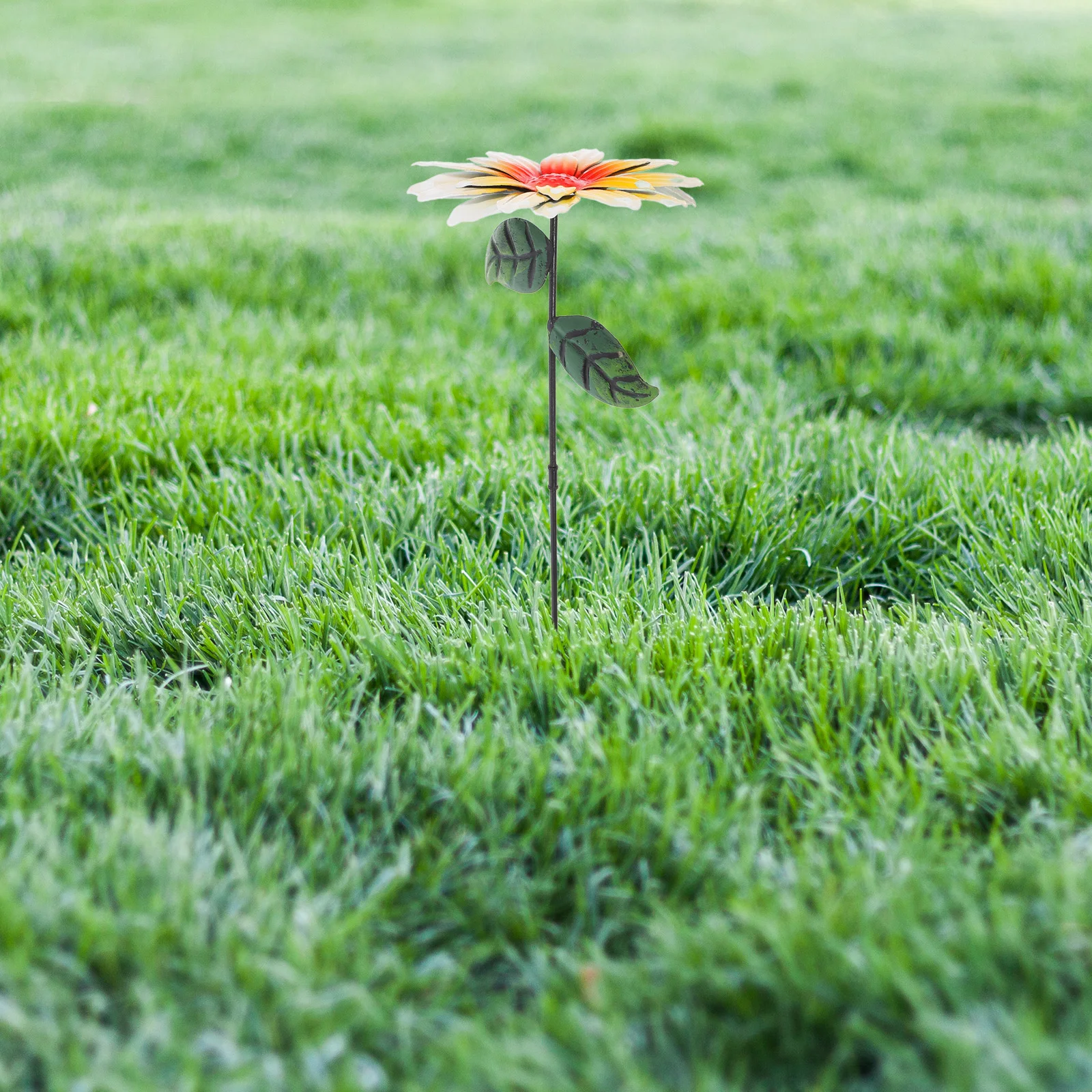 

Simulated Sunflower Decorative Gardening Stakes Yard Decoration Wrought Iron Decorations