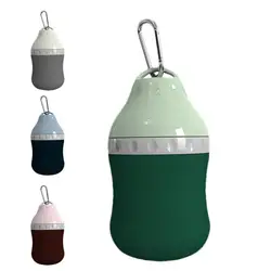 Dog Travel Water Bottle Dog Drinking Water Supplies With Carabiner 400ml Good Sealing Pet Small Water Dispenser Dog Travel