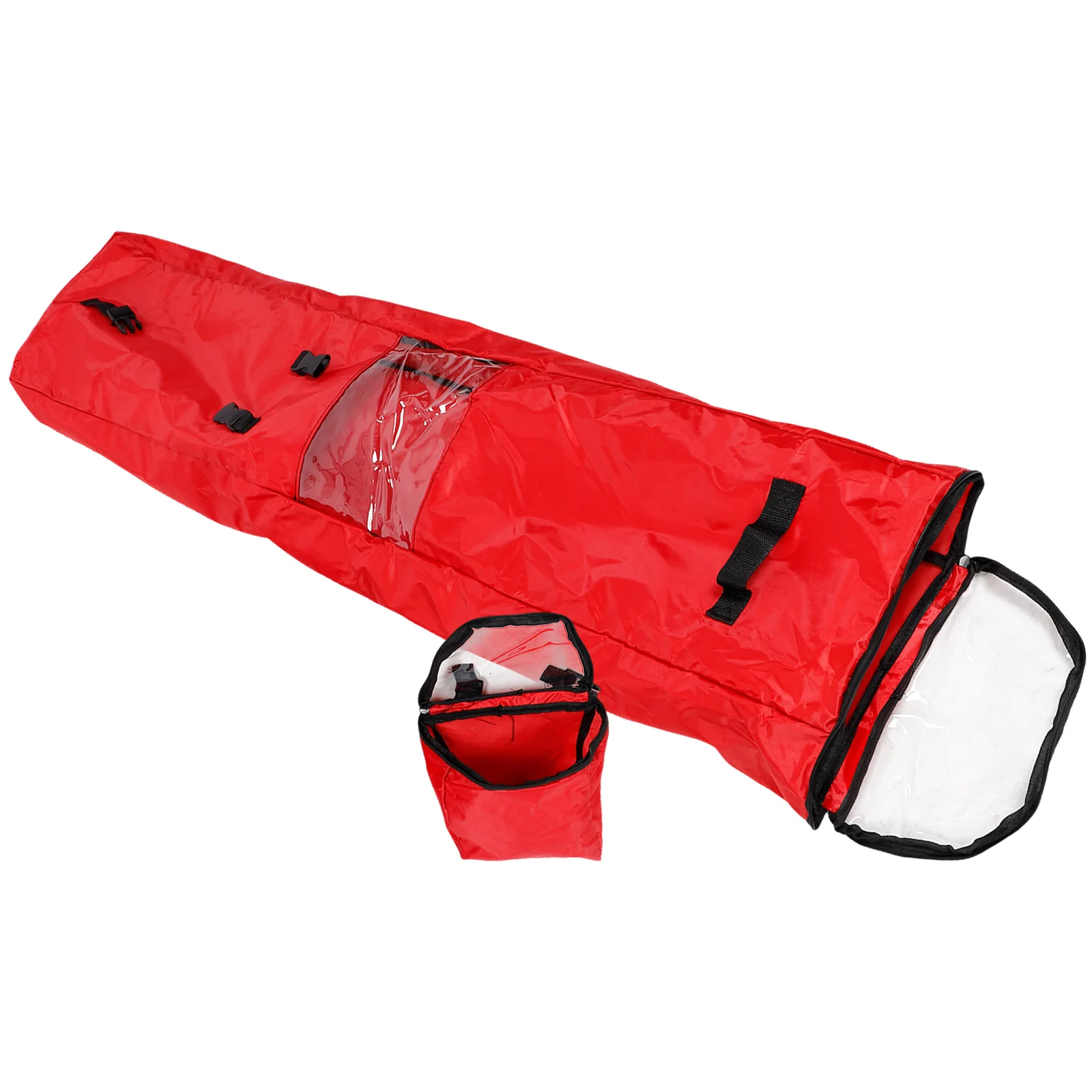 

Christmas Wrapping Paper Storage Bag 600D Oxford Red Tear Resistant Foldable Present Container Packaging Paper Bag Gift Pouch
