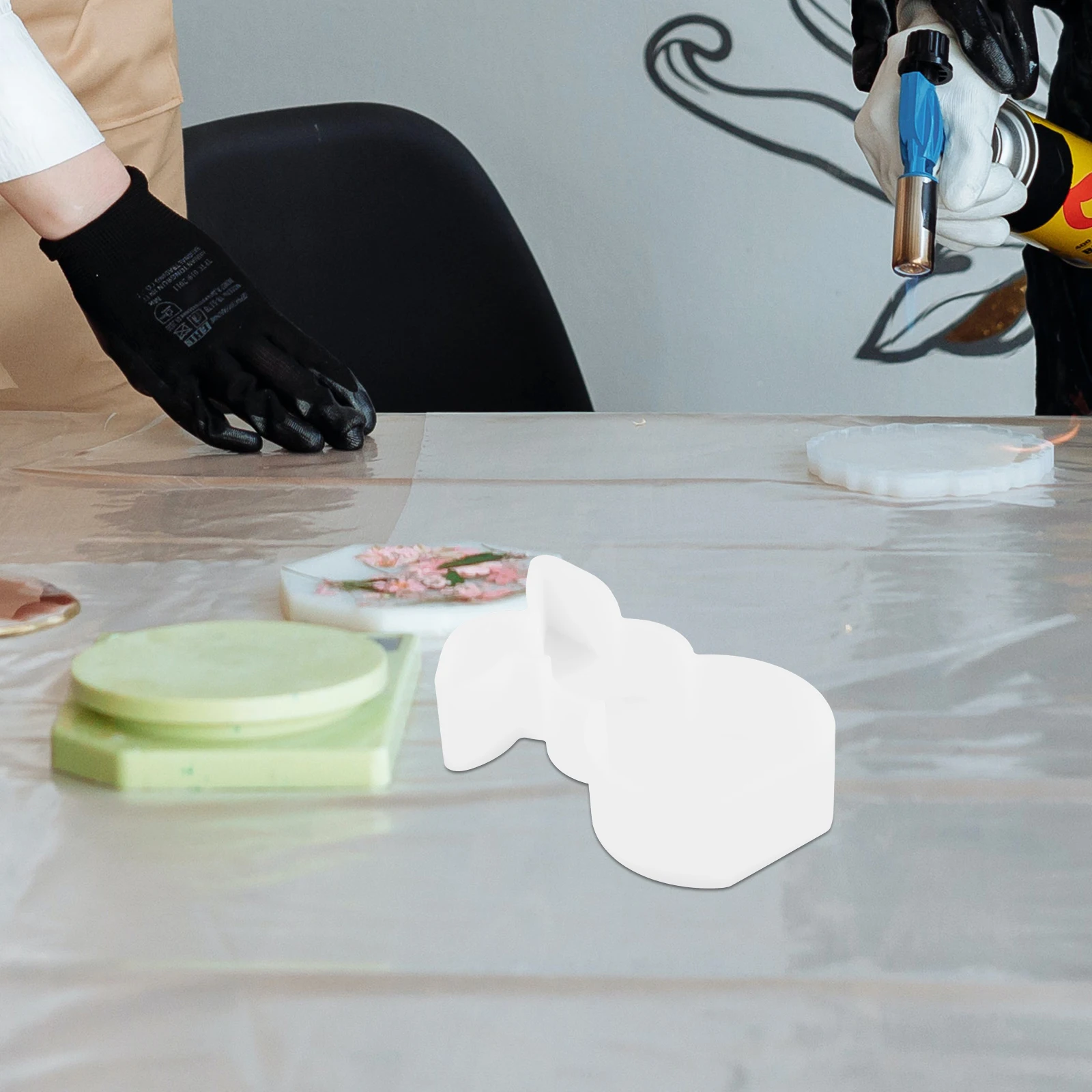 

Silicone Mold Bunny Making Diy Scented Craft Reusable Flexible Chocolate Ice Cube Shaped Kit For Easter Diy Silicone