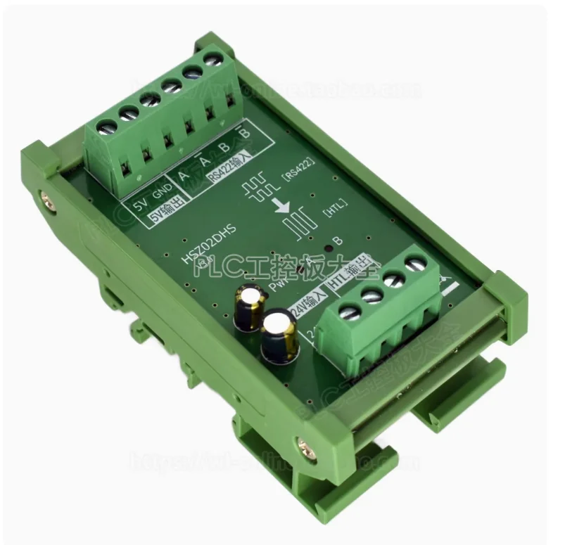 Differential signal converter, RS422 to PLC collector signal HTL, encoder signal conversion board