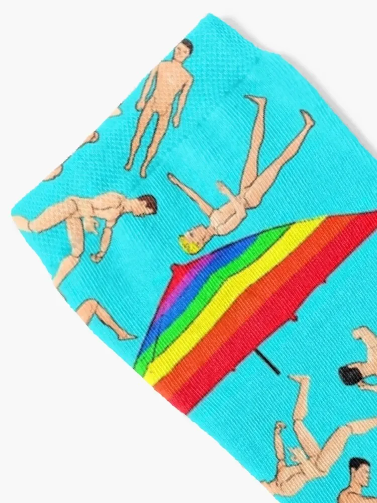 It's Raining Men (Ken) - Hallelujah! Funny Gay Art! Queer Art (LGBTQ) Socks sport winter thermal Women Socks Men's