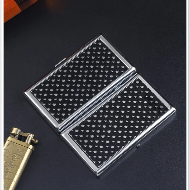cigarette case men Creative Cigarette case Portable Metal Anti Pressure Cigarette Box  Personalized men Smoking Tool Case Accessories