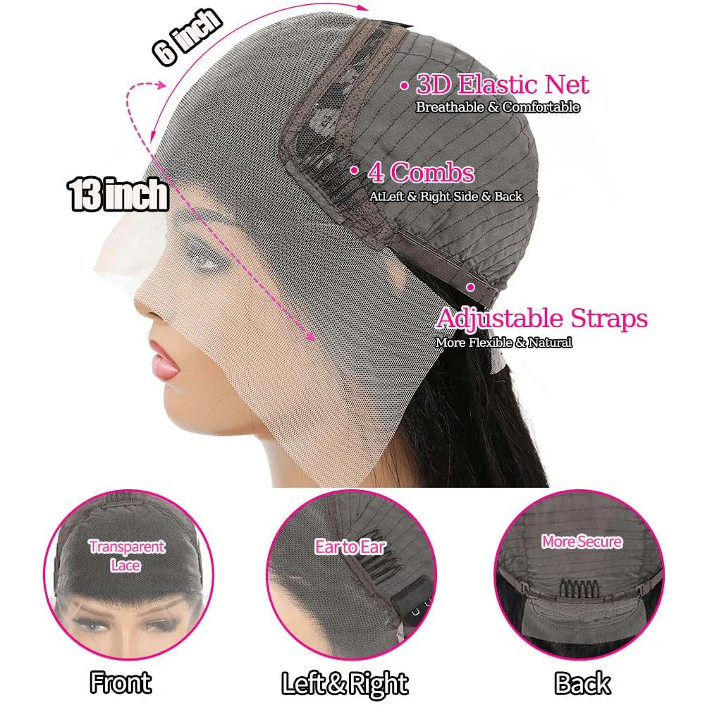 13x6 شعر مستعار موجة عميقة شعر الإنسان 250 كثافة HD الدانتيل الباروكات الأمامية غلويليس مجعد الباروكات شعر الإنسان قبل قطعها مع شعر الطفل