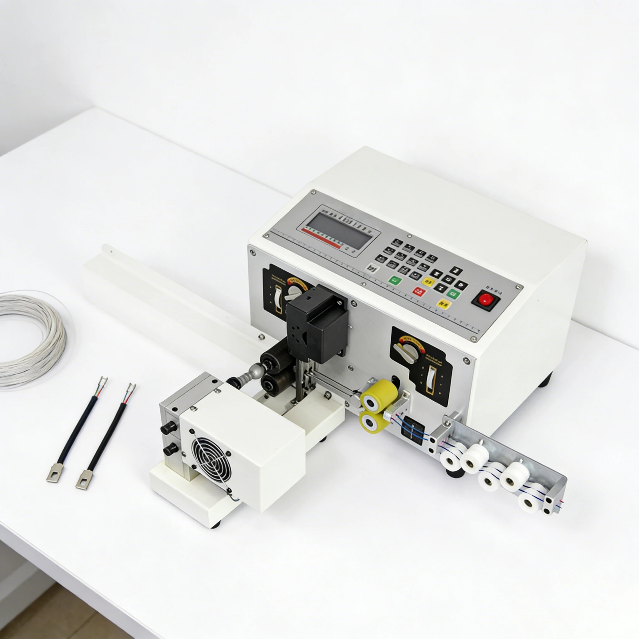 IMBO 320T Fully Automatic Dual-Wire Cutting and Stripping Machine Peeling length:0.1-99mm two end