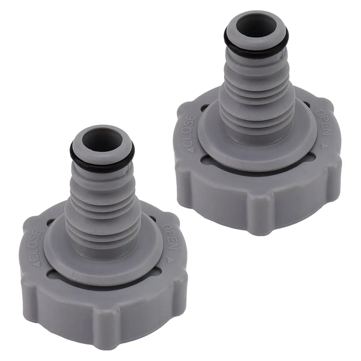 A474FHOT]P6H1419 Above Ground Pool 1.25 Inch Hose Drain Connector Adapter Replacement 2-Pack