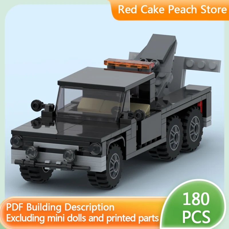 

Модель городской спасательной техники MOC, строительные кирпичи, внедорожный буксирный грузовик, модульная технология, детские праздничные подарки, сборные игрушки, костюм