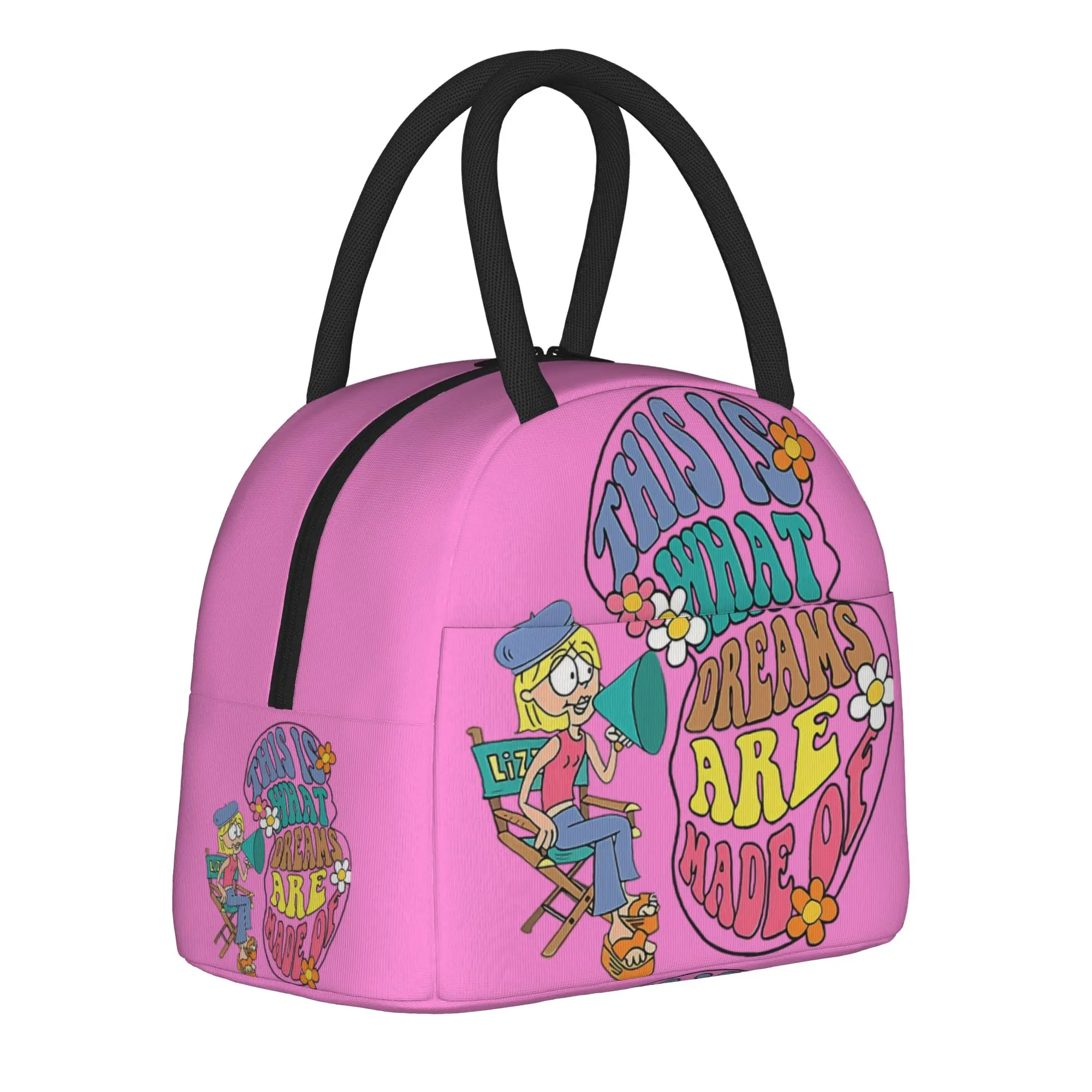 

Lizzie McGuire cartoon Insulated Lunch Bags Large Lunch Container Thermal Bag Tote Lunch Box School Picnic Men Women