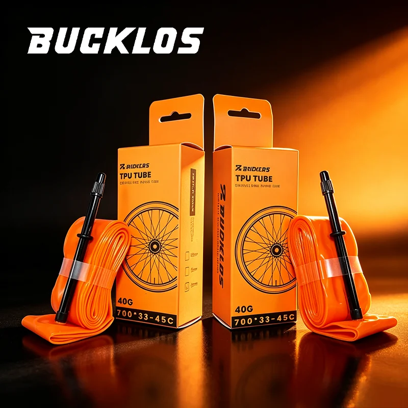 BUCKLOS Bike Inner Tube 2PC Presta 45mm 65mm 80mm Gravel Road Bike Inner Tube Lightweight 700x23/32C 700x33/45C TPU Inner Tube