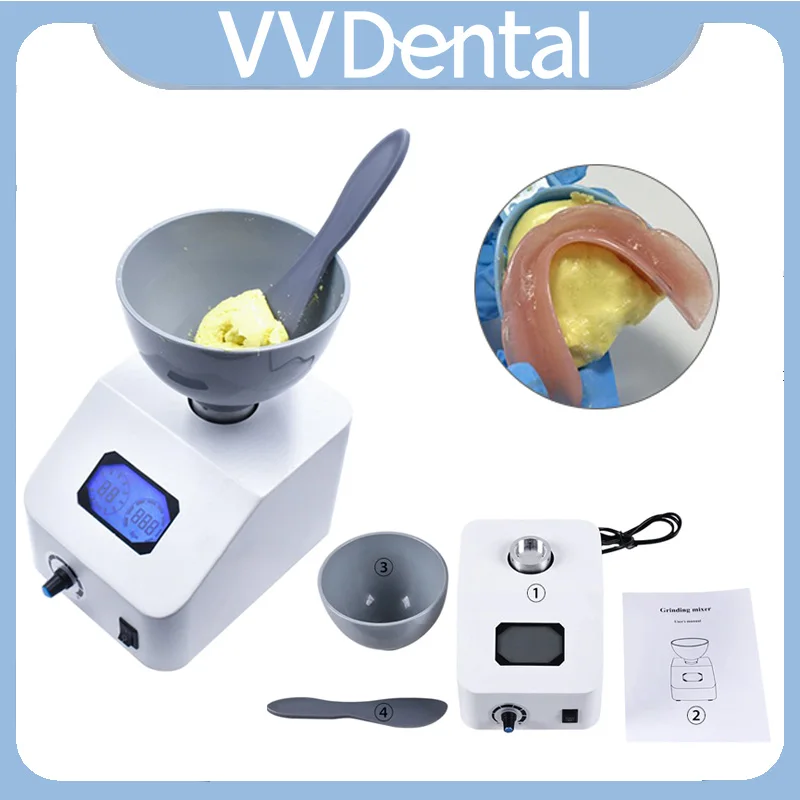 

VVDental Impression Alginate Mixer 100-700ML Dental Printing Material Gypsum Blender Automatic Mixing Machine Dental Equipment