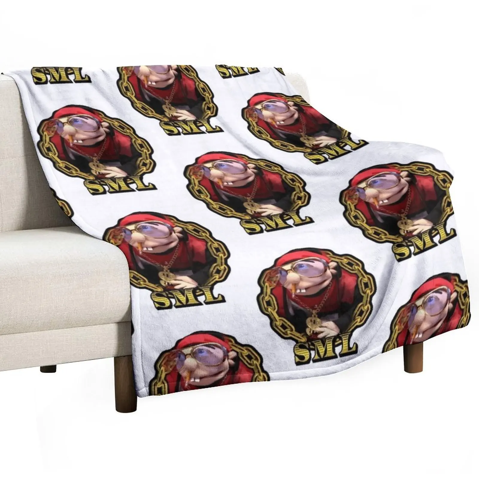 

Rapper Jeffy Throw Blanket Faux Fur Soft Warm Blanket for Bed