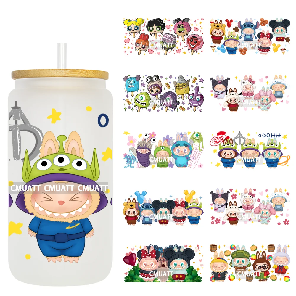 

Monster 16oz UV DTF Cup Wrap Transfers Stickers Decorate Mugs Beer Can Bottle Libbey Glass Bulk Wholesales