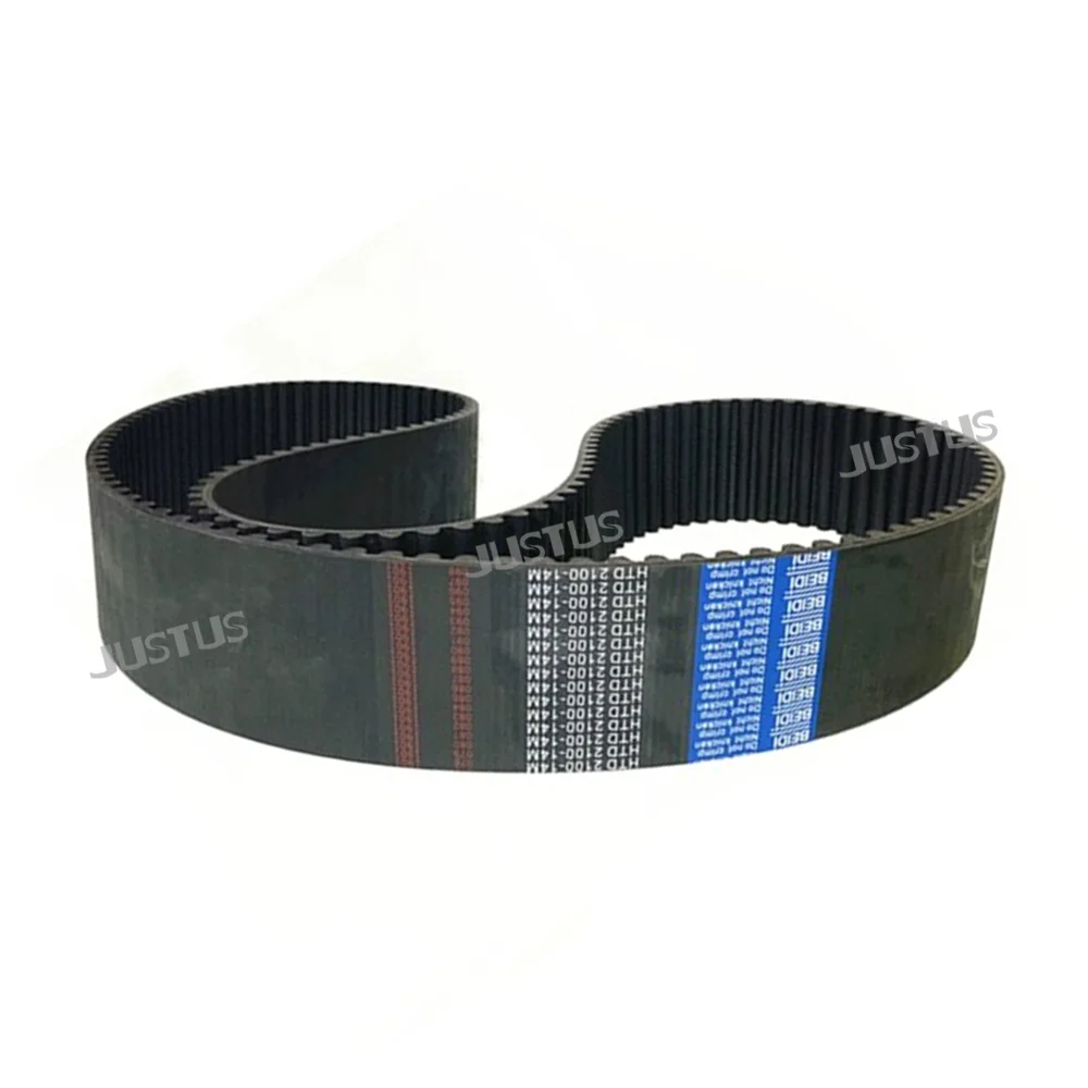 Htd 14M Synchrone Riem Heeft Een Omtrek Van 4144Mm-5152Mm Breedte Van 25/30/40/50/60/100Mm, Hoge Koppel Rubber Synchrone Riem