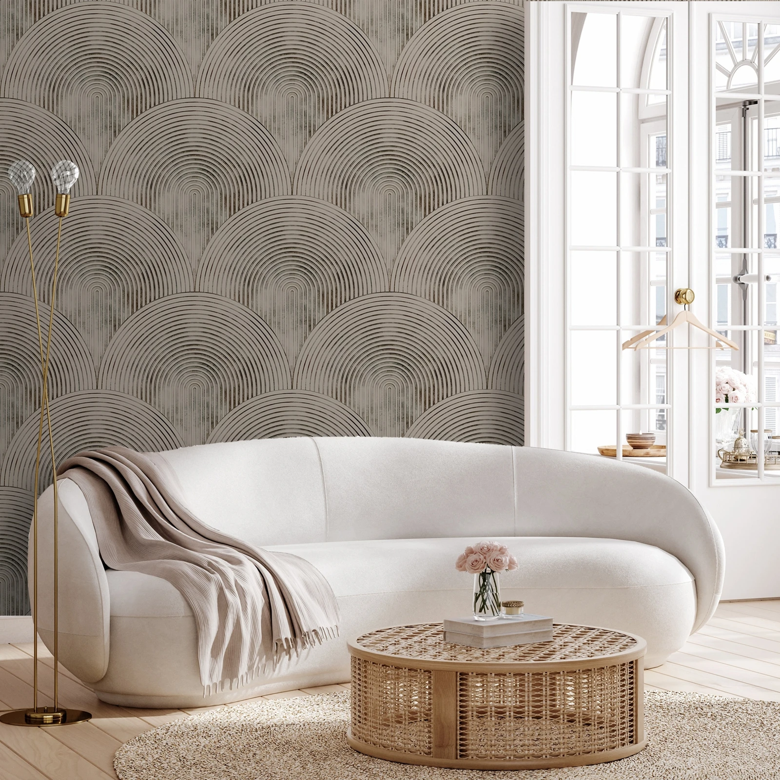 

Обои в стиле ар-деко, геометрические клейкие обои для стены, винтажная настенная роспись для гостиной, настенные панели, 50*300 см