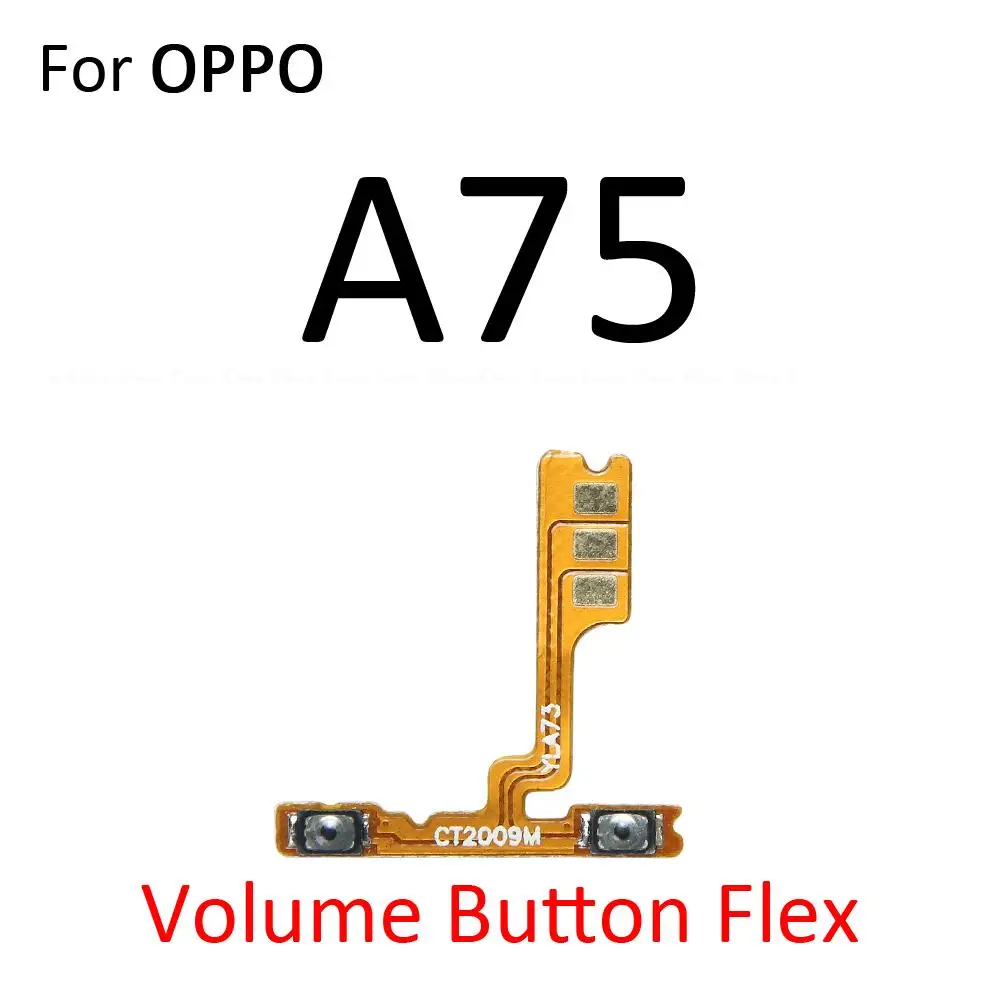 Power ON OFF Mute Switch Control Key Volume Button Flex Cable For OPPO A75 A76 A77 A77s A78 A79 4G 5G 2022 Replacement Parts