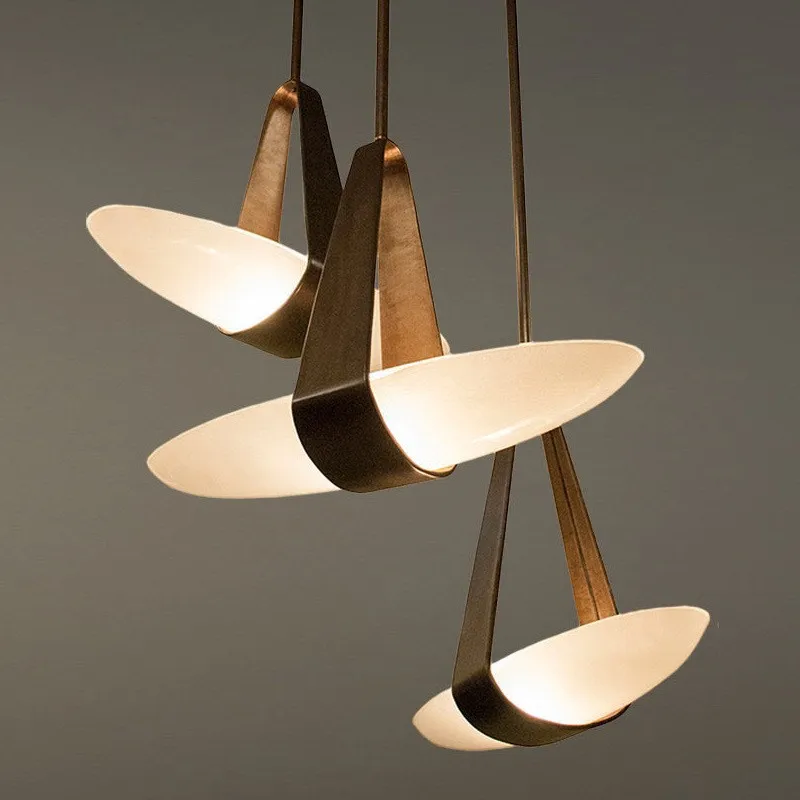 

Nordic Designer Leather LED Chandelier Kitchen Coffee Tables Dining Room Bedroom Bedside Bar Art Pendant Lights Home Decor Lamps