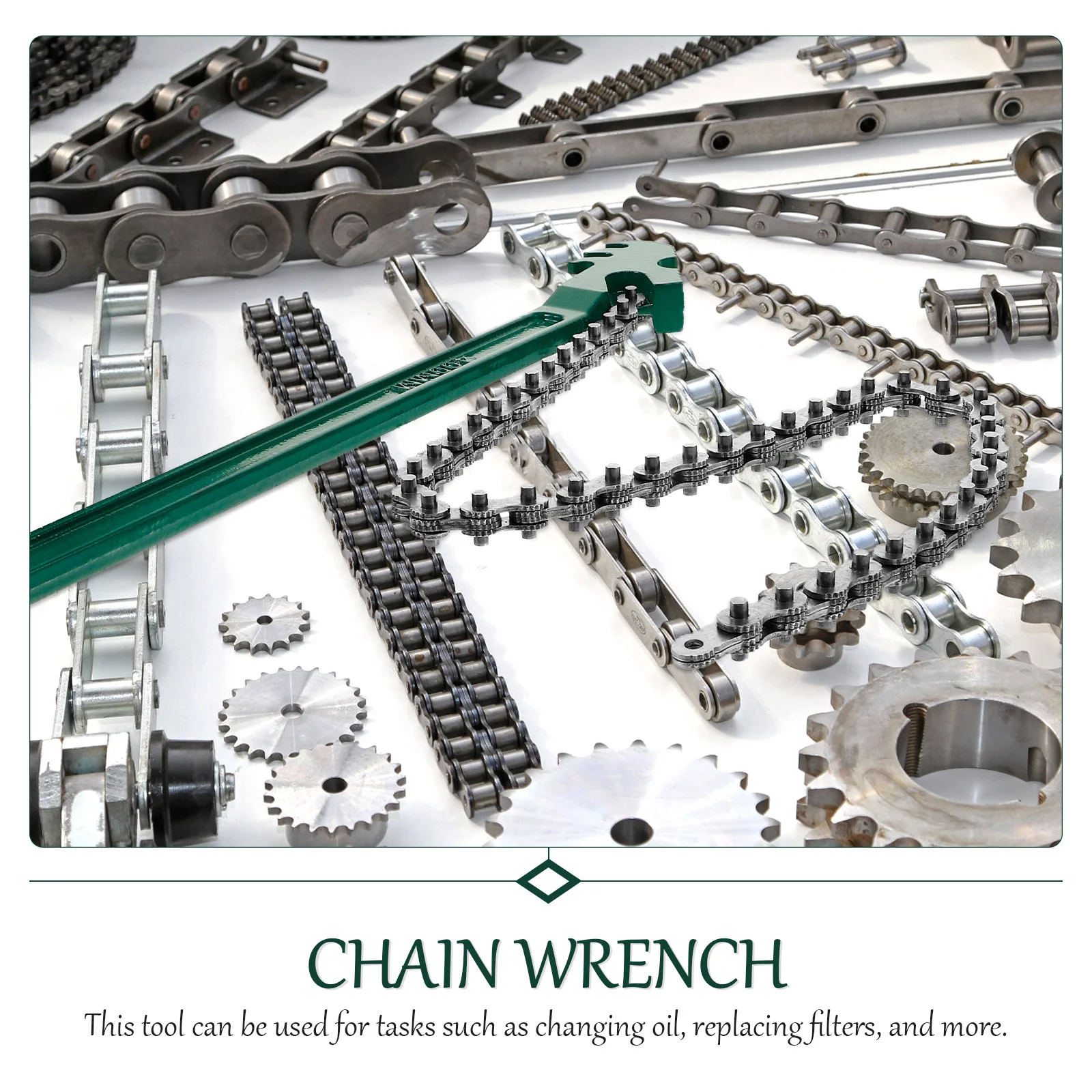 

Chain Wrench Heavy Duty Adjustable High Carbon Steel For Oil Fuel Water Filter Repair Motorcycle Auto Plumbing Spanner