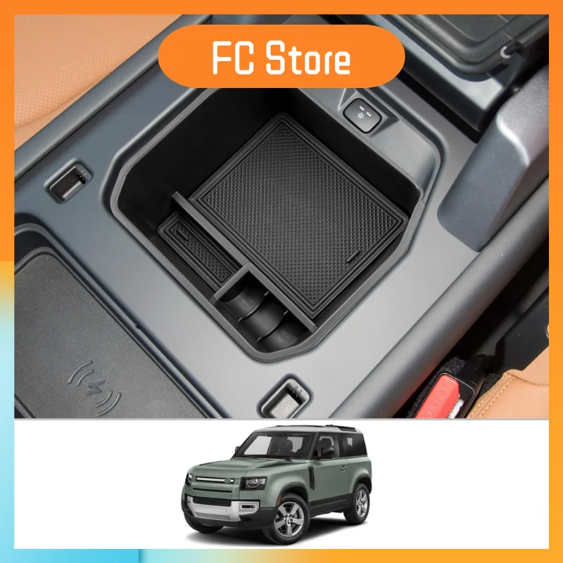 For 2020-2024 Defender 130 110 90 Center Console Organizer For Land Rover Defender Middle Console Tray Defender Storage Box