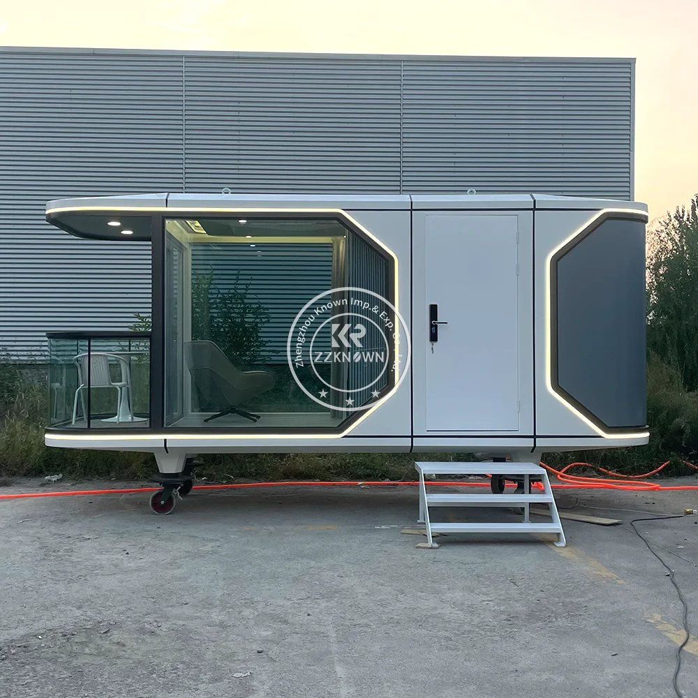 

Modern Smart Mobile Prefabricated Space Capsule With Kitchen And Bathroom Luxury Hotel Space Capsule Room