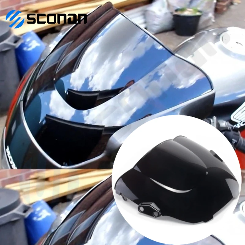 

For Honda CBR600F F3 CBR 600 F3 1995 1996 1997 1998 Motorbike Motorcycle Windshield Windscreen Black High quality