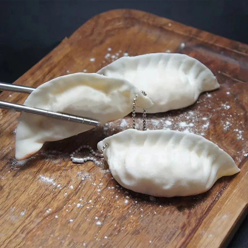 محاكاة الزلابية حقيبة سلسلة مفاتيح قلادة لطيف لعبة صغيرة الزلابية محاكاة الغذاء الديكور سحر الإجهاد الإغاثة هدية