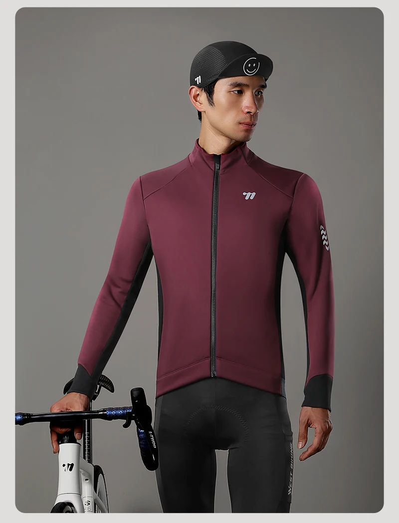 WEST RADFAHREN Männer Halten Warme Radfahren Jacke Winter Herbst Winddicht Thermische Fleece Fahrrad Mantel Wärme Lagerung Windjacke Fahrrad Jacke – Detail 20