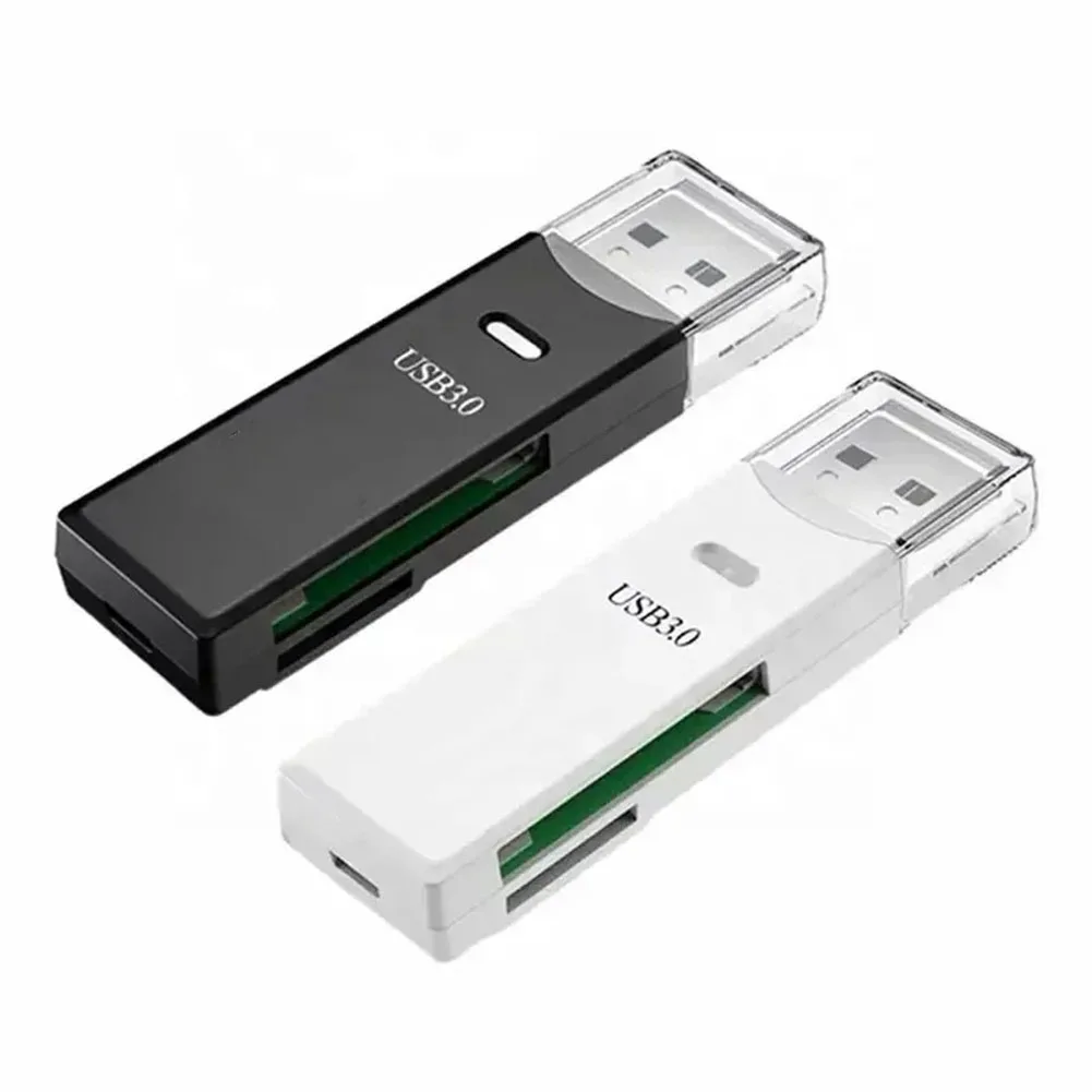 2 IN 1 Card Reader USB 3.0 Micro TF Card Memory Reader High Speed Multi-card Writer Adapter Flash Drive Laptop Accessories