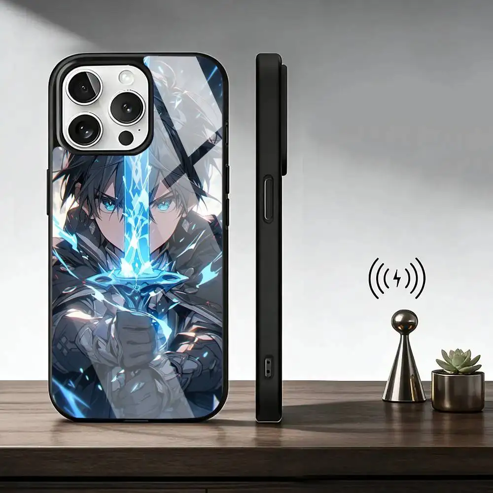 Sword Art Online-e  Phone Case For iPhone17,16,15,14,13,12,11 Plus,Pro Allows magnetic wireless charging