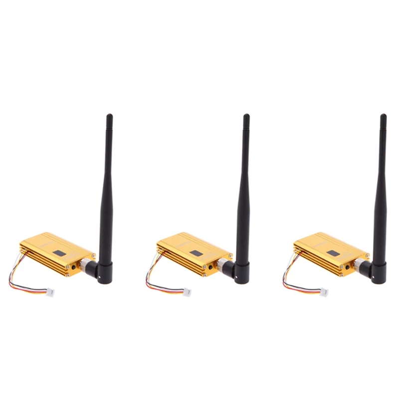 

3X FPV 1.2Ghz 1.2G 8CH 1500Mw Wireless AV Sender TV Audio Video Transmitter Receiver Combo For QAV250 250 FPV RC(C)