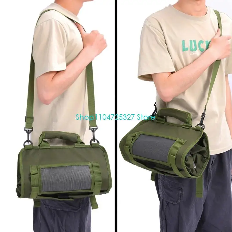 D8KF Portable Tool Storage Bag Organisatoren Rollen constructie Nylon Fabric Case