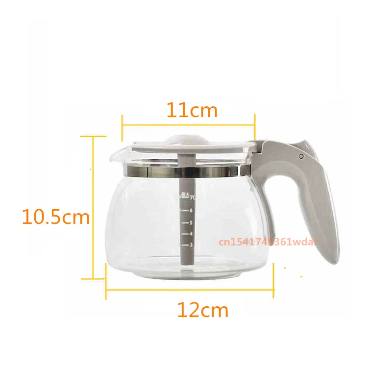 Coffee Maker Glass Jug for Philips HD7431 HD7432 HD7433 HD7434 HD7435 Coffee Maker Spare Parts Accessories