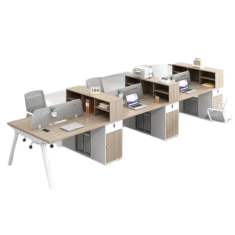 Simple Modern Staff Office Desk And Chair Combination Seat Workstation