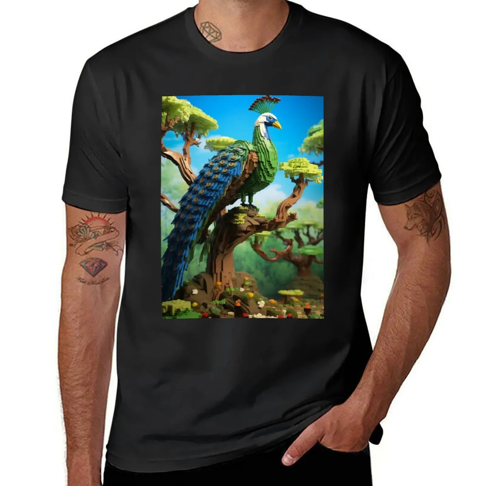 

Peacock Plumage Mesmerizing Patterns #2 T-Shirt summer top for a boy new edition sweat big and tall t shirts for men