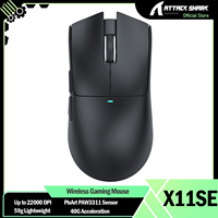 ATTACK SHARK X11SE Wireless Gaming Mouse-Up to 22000 DPI,PixArt PAW3311 Sensor,BT/2.4G/Wired,59g Lightweight ,2000W Clicks