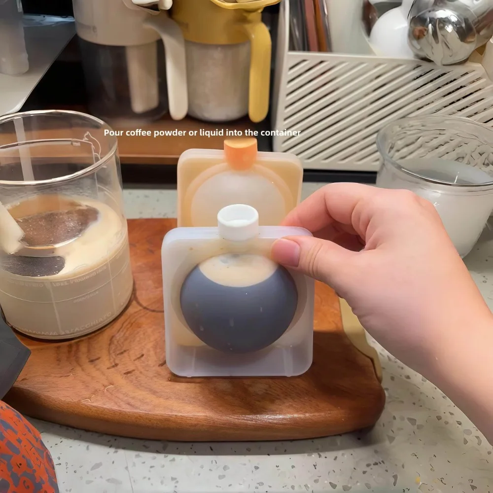 Creative 6CM Silicone Ice Ball Mold Non-stick Spill-proof Ice Sphere Maker Easy To Demold Soft Ice Cube Tray Cold Drink