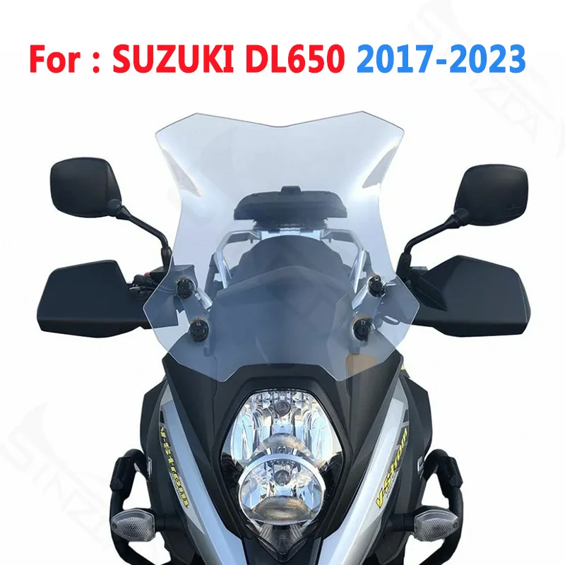 Windscreens For Suzuki DL650 DL 650 2017-2023 Motorcycle Accessories Touring Windshield Wind Deflectors Transparent