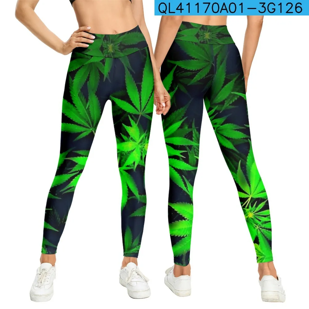 Modello d\'amore colorato nuovi pantaloni femminili a vita alta Leggings stampati in 3D Leggings elastici attillati sottili per le donne