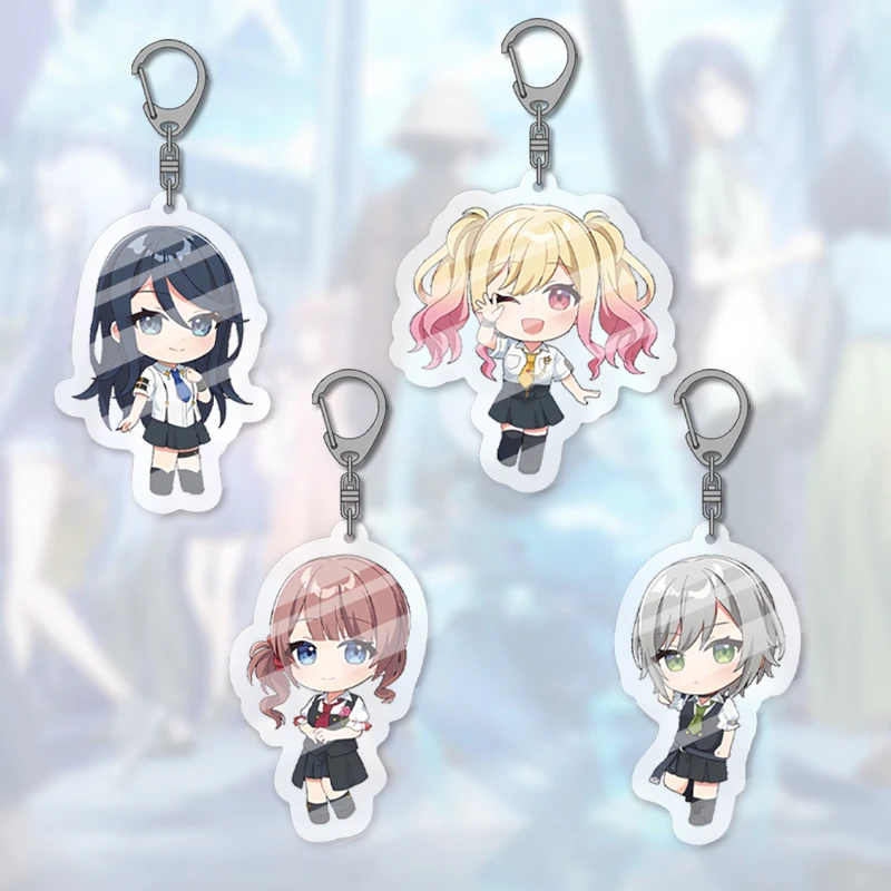 5pcs Anime Characters Acrylic Keychain Set, Gift for Cosplayers