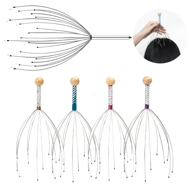 Scalp Massagers With 12/20 Claws Handheld Head Massage Scratcher For Deep Relaxation Hair Stimulation And Stress Relief Massage