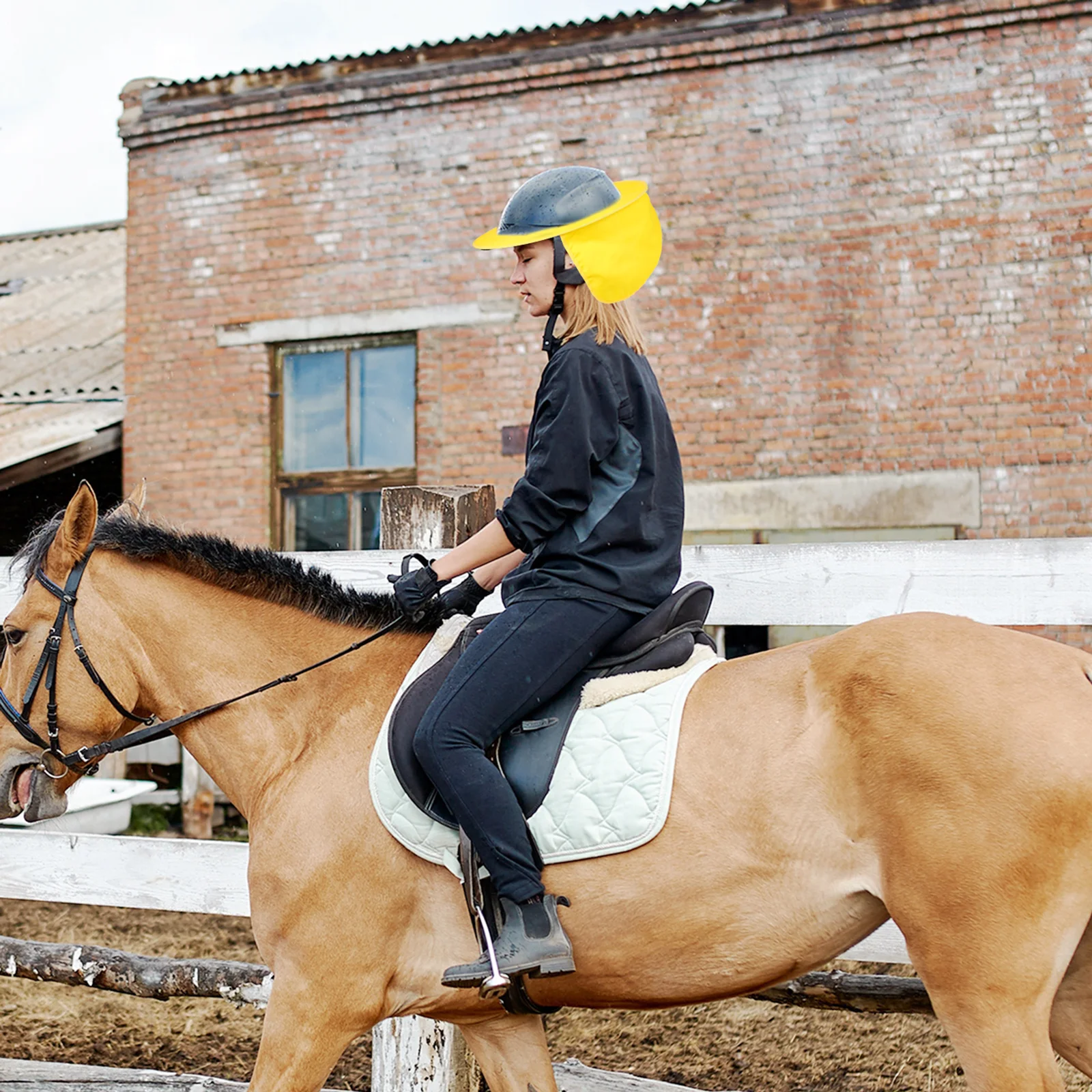 

Hard Hat Sun Shade Cooling Cover Neck Protector Sweat Absorbent Breathable Construction Hard Hat Shade Visor